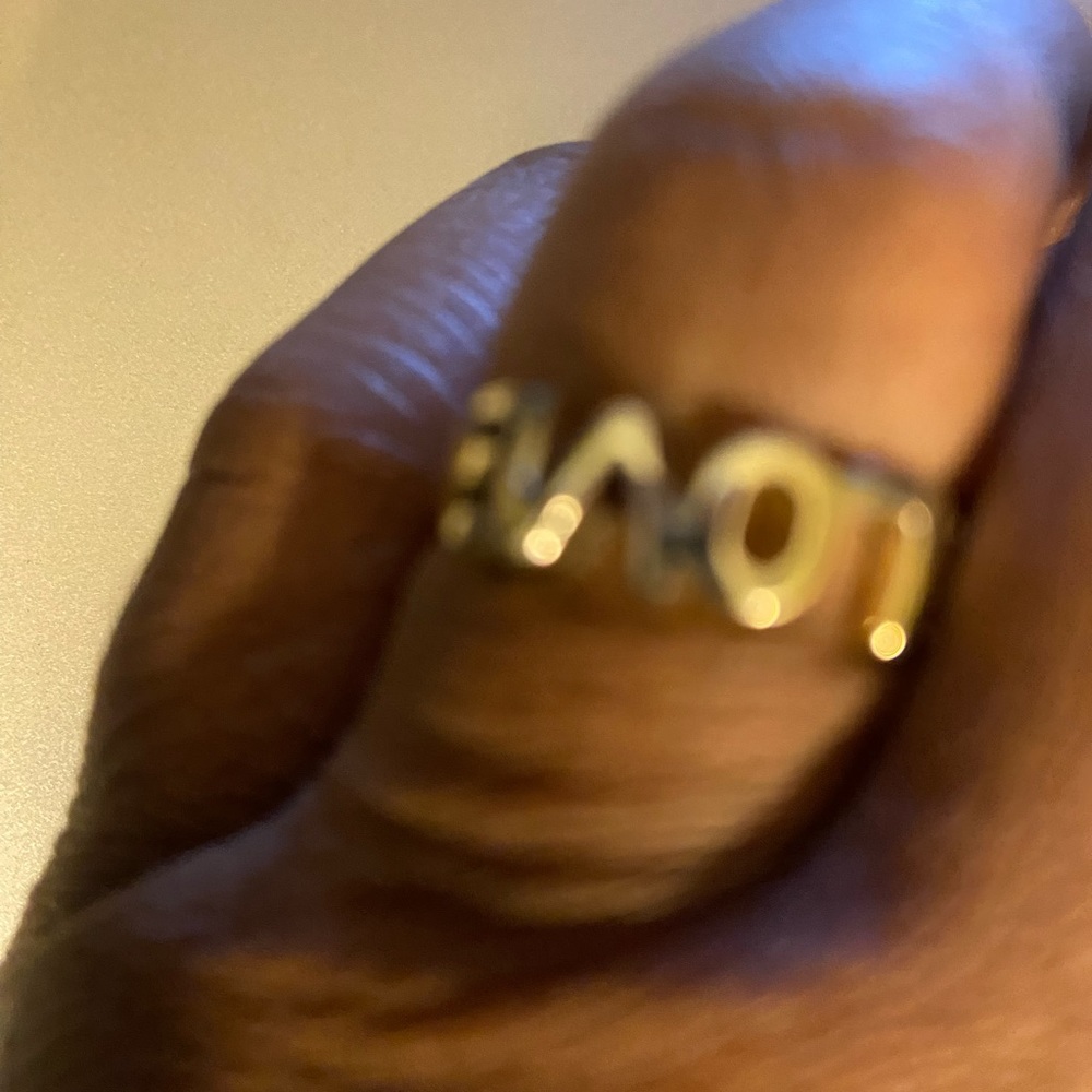 Silver Love ring - Picture 3 of 3